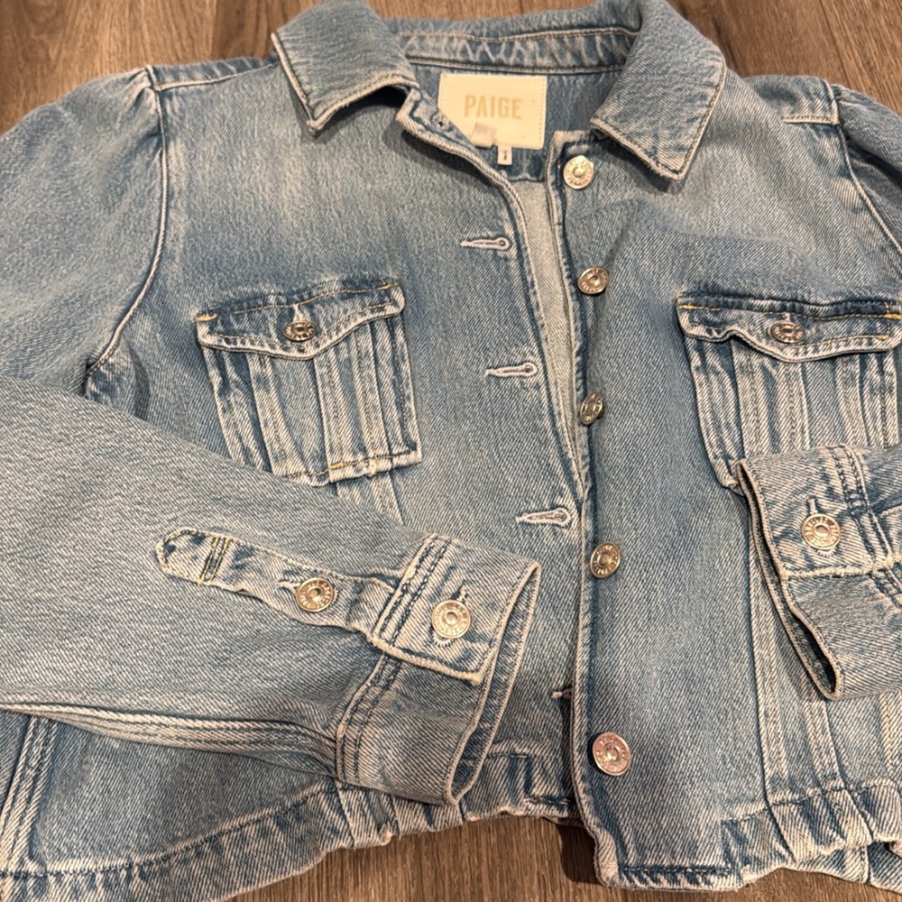PAIGE DENIM JACKET LARGE - Picture 3 of 8